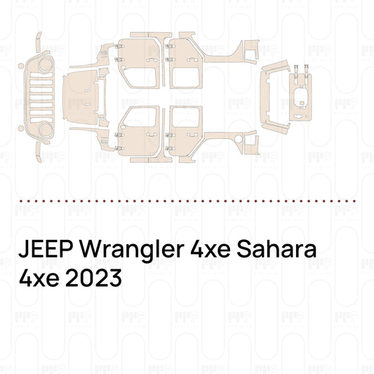 Pre-Cut PPF JEEP Wrangler 4xe Sahara 4xe 2023