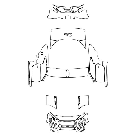 Pre-Cut PPF Jaguar F-Type R-Dynamic Coupe 2023 - PPF-Kits