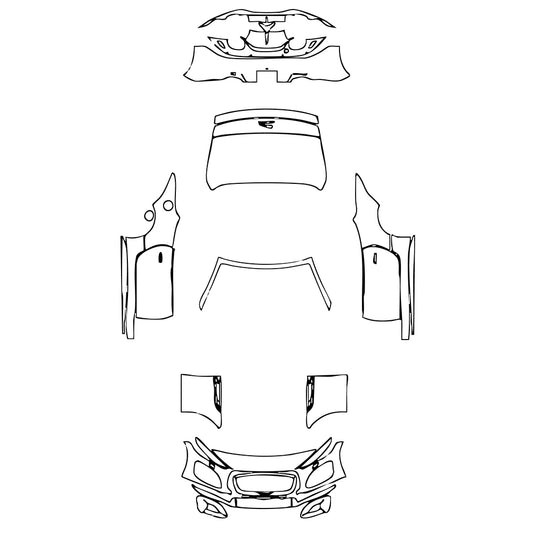 Pre-Cut PPF Jaguar F-Type R Convertible 2022 - PPF-Kits