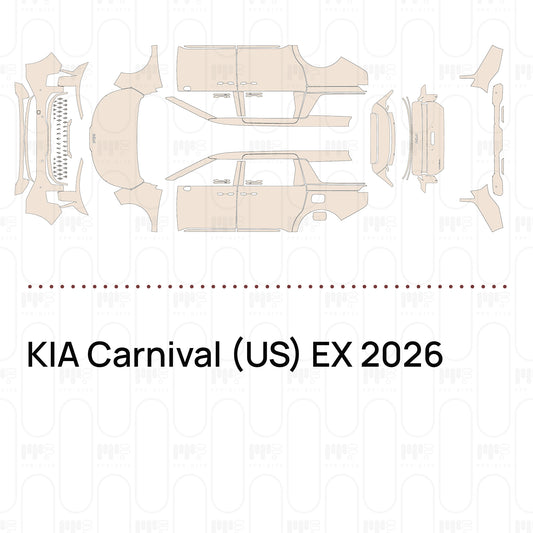 Pre-Cut PPF KIA Carnival (US) EX 2026