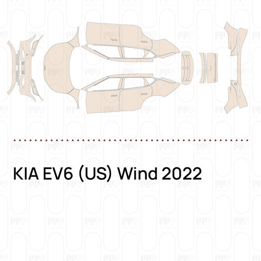 Pre-Cut PPF KIA EV6 (US) Wind 2022