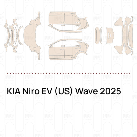 Pre-Cut PPF KIA Niro EV (US) Wave 2025