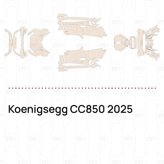 Koenigsegg CC850 2025 – Forskåret PPF-lakbeskyttelsesfilm
