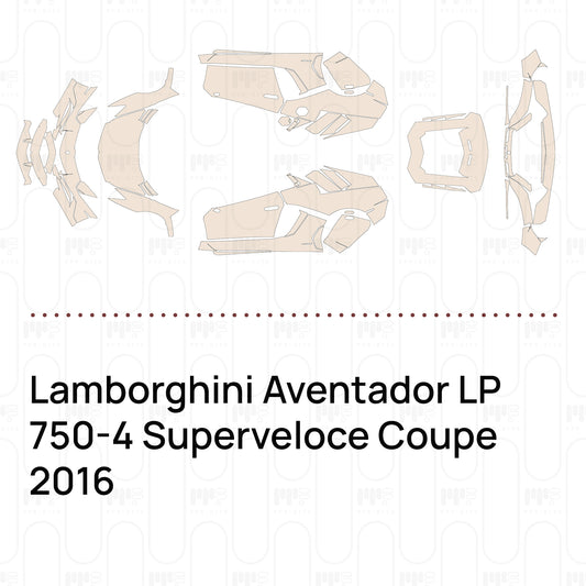 Pre-Cut PPF Lamborghini Aventador LP 750-4 Superveloce Coupe 2016
