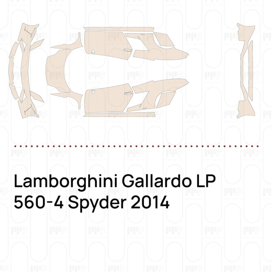 Pre-Cut PPF Lamborghini Gallardo LP 560-4 Spyder 2014