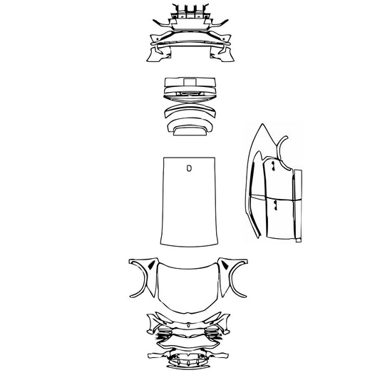 Pre-Cut PPF Lamborghini Urus Base 2018 - PPF-Kits