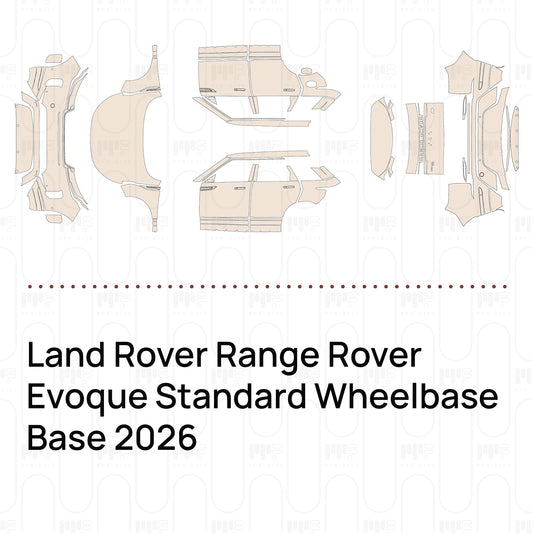 Pre-Cut PPF Land Rover Range Rover Evoque Standard Wheelbase Base 2026