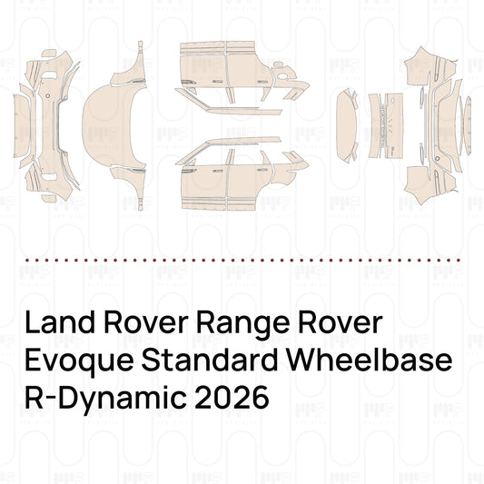 Pre-Cut PPF Land Rover Range Rover Evoque Standard Wheelbase R-Dynamic 2026