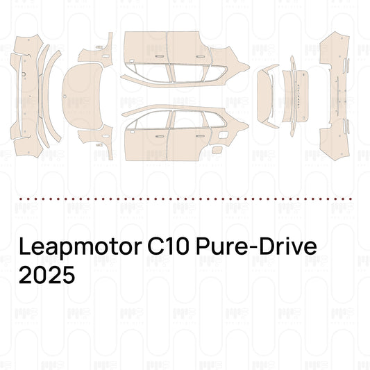 Leapmotor C10 Pure-Drive 2025 – Forskåret PPF-lakbeskyttelsesfilm