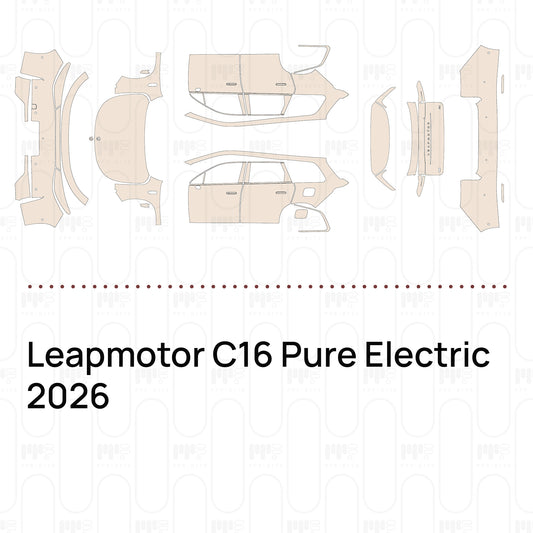 Leapmotor C16 Pure Electric 2026 – Forskåret PPF-lakbeskyttelsesfilm