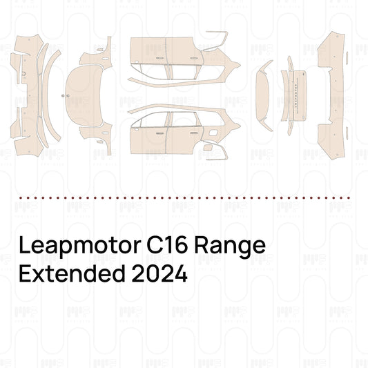 Leapmotor C16 Range Extended 2024 – Forskåret PPF-lakbeskyttelsesfilm