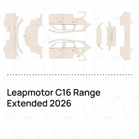 Leapmotor C16 Range Extended 2026 – Forskåret PPF-lakbeskyttelsesfilm
