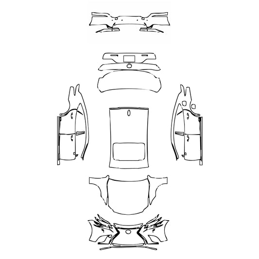 Pre-Cut PPF Lexus LS Hybrid Base 2018 - PPF-Kits