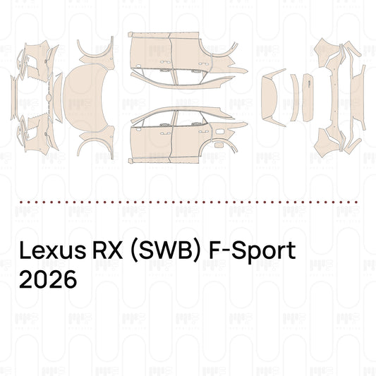 Pre-Cut PPF Lexus RX (SWB) F-Sport 2026