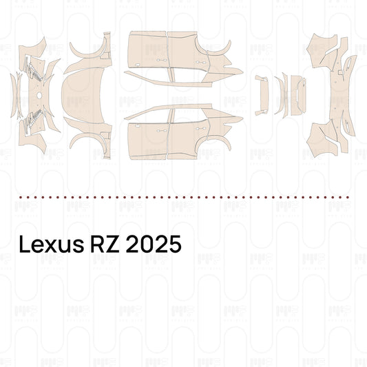 Pre-Cut PPF Lexus RZ 2025