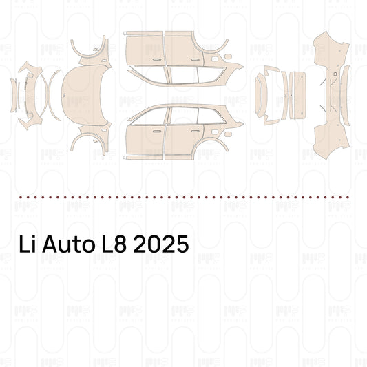 Li Auto L8 2025 – Forskåret PPF-lakbeskyttelsesfilm