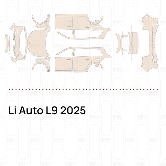 Li Auto L9 2025 – Forskåret PPF-lakbeskyttelsesfilm