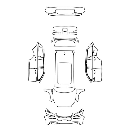 Pre-Cut PPF Lincoln Aviator 2020 - PPF-Kits