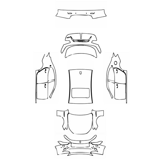 Pre-Cut PPF Maserati Ghibli Ghibli Base 2016 - PPF-Kits