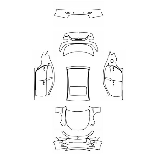Pre-Cut PPF Maserati Ghibli Ghibli S Q4 Base 2017 - PPF-Kits