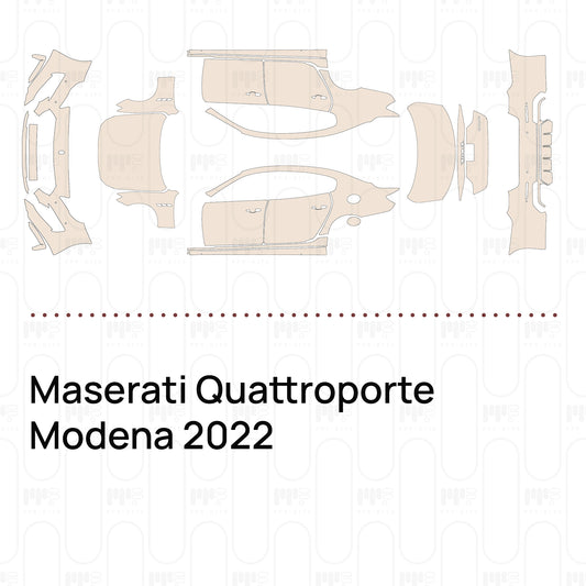 Pre-Cut PPF Maserati Quattroporte Modena 2022