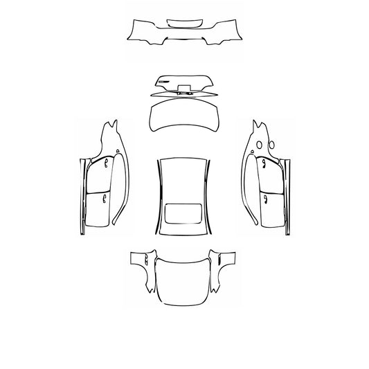 Pre-Cut PPF Maserati Quattroporte Quattroporte S GranLusso 2017 - PPF-Kits