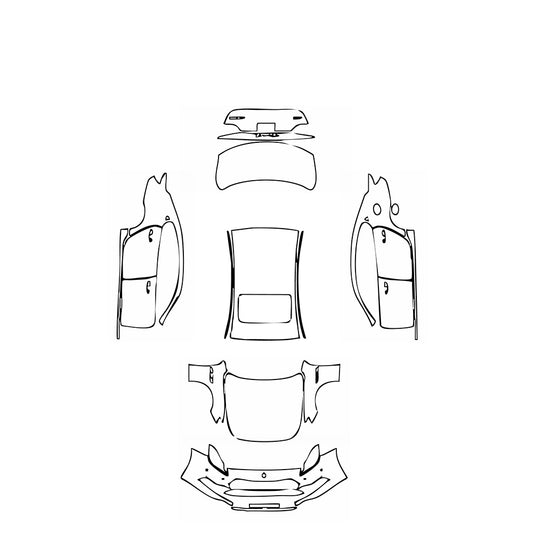 Pre-Cut PPF Maserati Quattroporte Quattroporte S Q4 Base 2020 - PPF-Kits