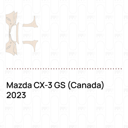Pre-Cut PPF Mazda CX-3 GS (Canada) 2023