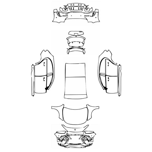 Pre-Cut PPF Mercedes-Benz A Class Hatchback AMG A 45 2025 - PPF-Kits