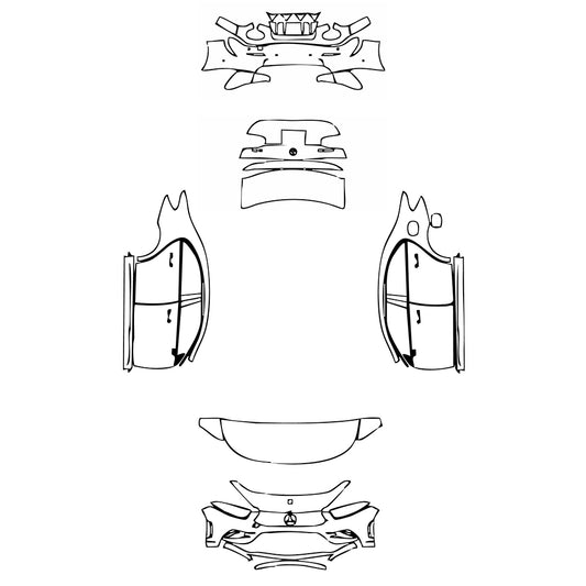 Pre-Cut PPF Mercedes-Benz A Class Sedan AMG A 35 2019 - PPF-Kits