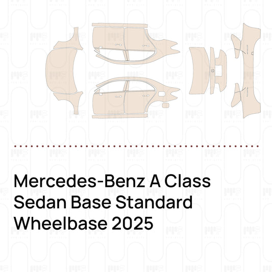 Pre-Cut PPF Mercedes-Benz A Class Sedan Base Standard Wheelbase 2025