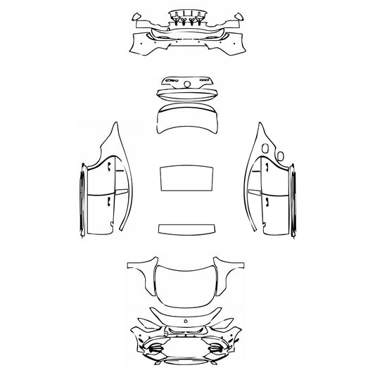 Pre-Cut PPF Mercedes-Benz CLA Coupe AMG CLA 45S 2021 - PPF-Kits