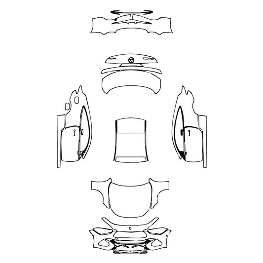 Pre-Cut PPF Mercedes-Benz CLE Coupe Base 2024 - PPF-Kits