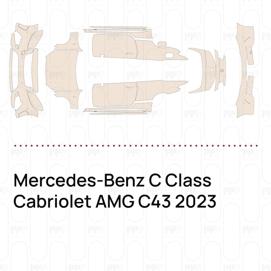 Pre-Cut PPF Mercedes-Benz C Class Cabriolet AMG C43 2023