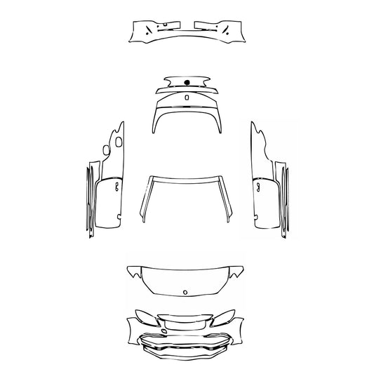 Pre-Cut PPF Mercedes-Benz C Class Cabriolet AMG C63 S 2021 - PPF-Kits