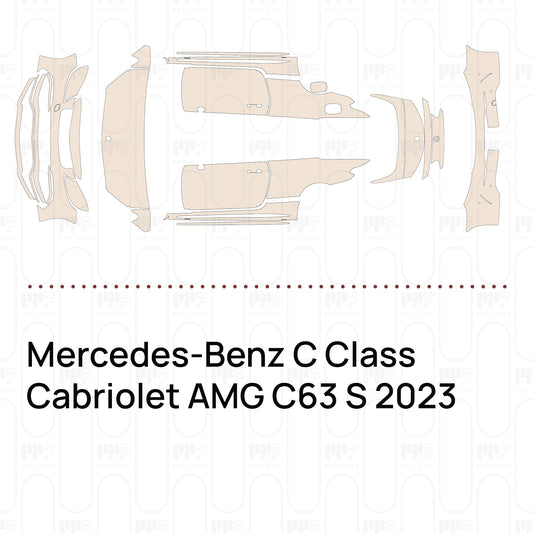 Pre-Cut PPF Mercedes-Benz C Class Cabriolet AMG C63 S 2023