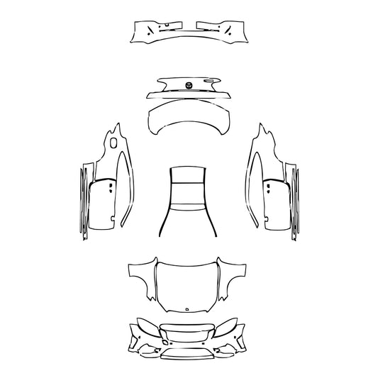 Pre-Cut PPF Mercedes-Benz C Class Coupe AMG Line 2019 - PPF-Kits