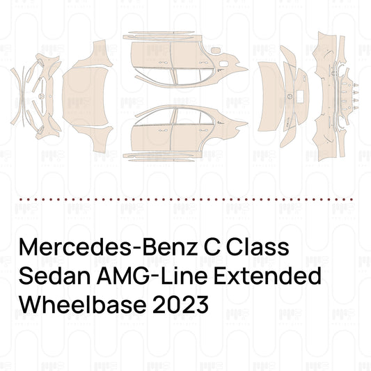 Pre-Cut PPF Mercedes-Benz C Class Sedan AMG-Line Extended Wheelbase 2023