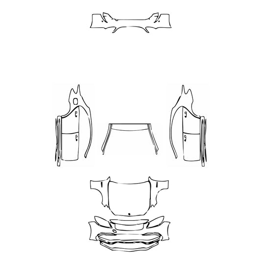 Pre-Cut PPF Mercedes-Benz C Class Sedan AMG C63 S 2018 - PPF-Kits