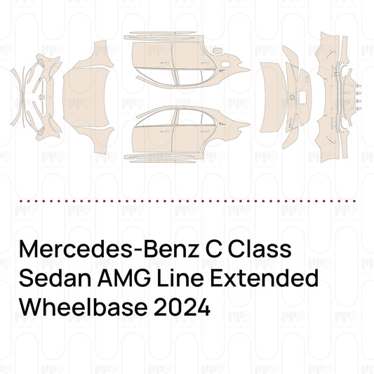 Pre-Cut PPF Mercedes-Benz C Class Sedan AMG Line Extended Wheelbase 2024