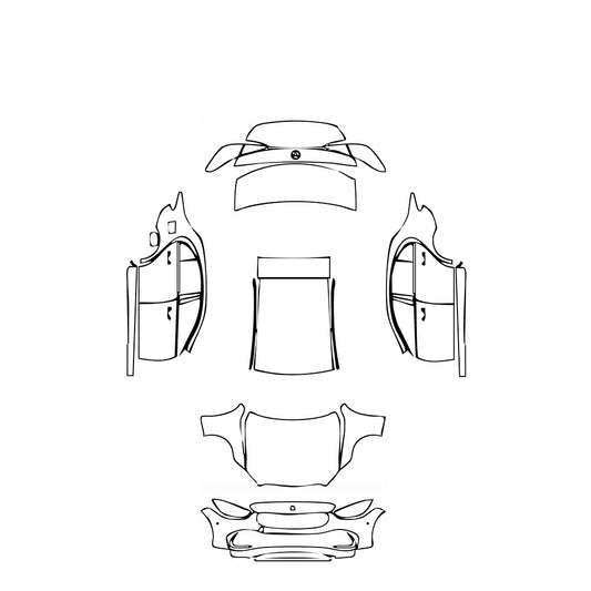 Pre-Cut PPF Mercedes-Benz C Class Sedan Base Standard Wheelbase 2023 - PPF-Kits