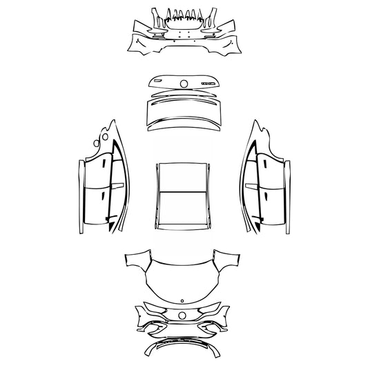 Pre-Cut PPF Mercedes-Benz EQE AMG Line 2024 - PPF-Kits