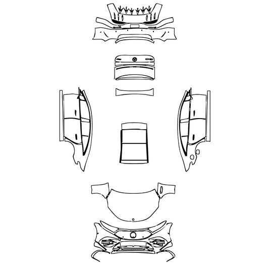 Pre-Cut PPF Mercedes-Benz EQS AMG Line 2024 - PPF-Kits
