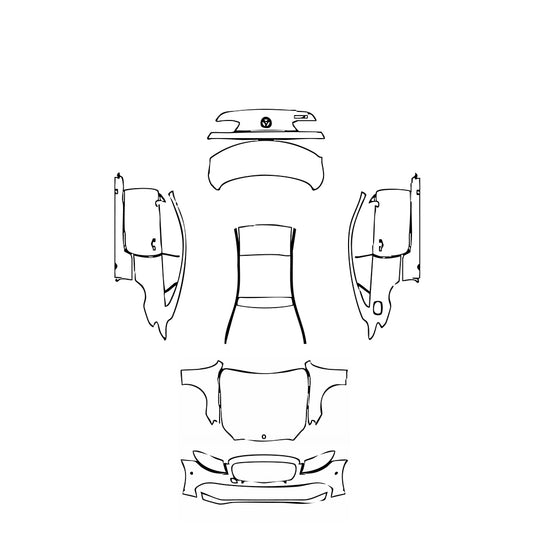 Pre-Cut PPF Mercedes-Benz E Class Coupe Base 2020 - PPF-Kits