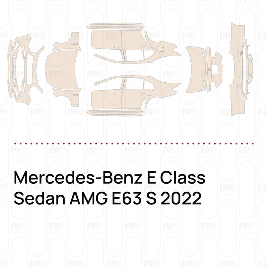 Pre-Cut PPF Mercedes-Benz E Class Sedan AMG E63 S 2022