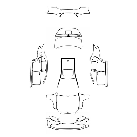 Pre-Cut PPF Mercedes-Benz E Class Sedan Luxury Standard Wheelbase 2020 - PPF-Kits