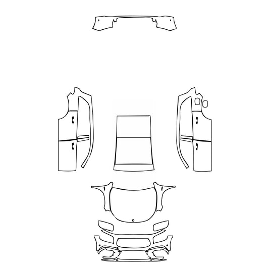 Pre-Cut PPF Mercedes-Benz GLB AMG GLB 35 2024 - PPF-Kits