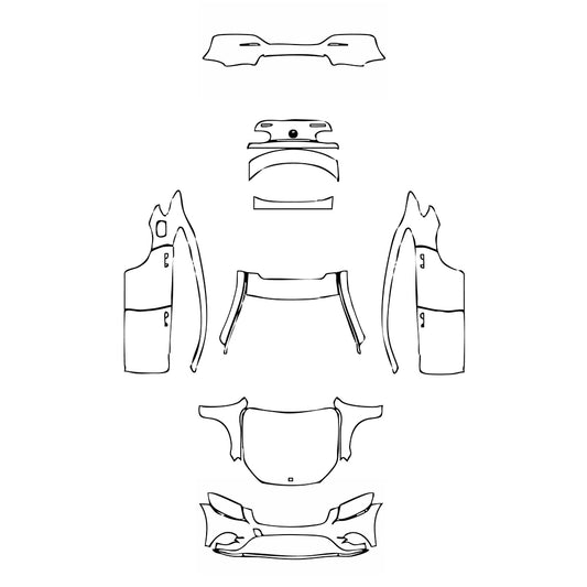 Pre-Cut PPF Mercedes-Benz GLC Coupe AMG line 2018 - PPF-Kits