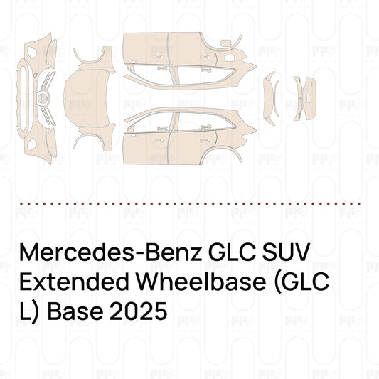Pre-Cut PPF Mercedes-Benz GLC SUV Extended Wheelbase (GLC L) Base 2025