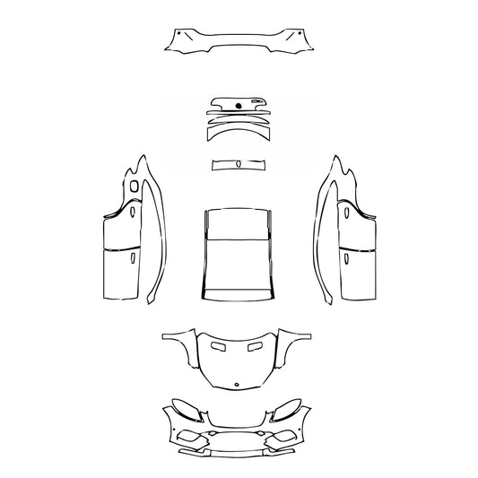 Pre-Cut PPF Mercedes-Benz GLE GLE Coupe Base 2015 - PPF-Kits